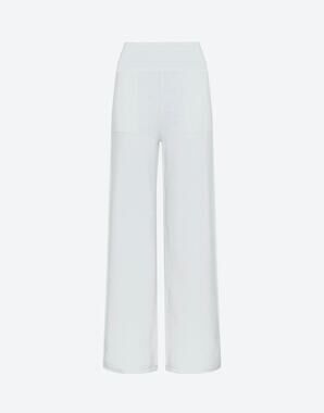 Molli Couture Knit Wide Leg Pants Milk XS NWT Luxury Pull On
